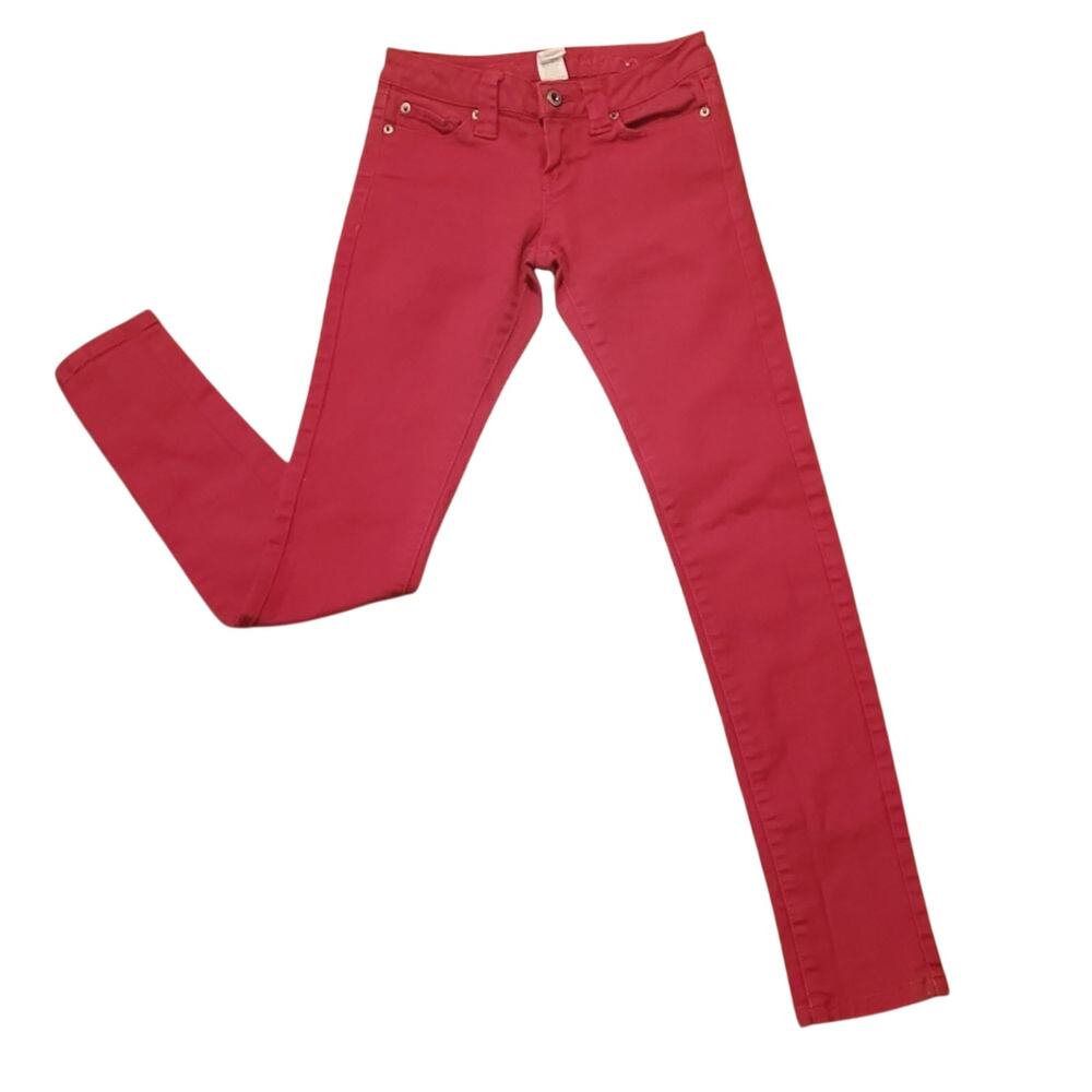 Blue Asphalt women's size 0 red skinny denim jeans